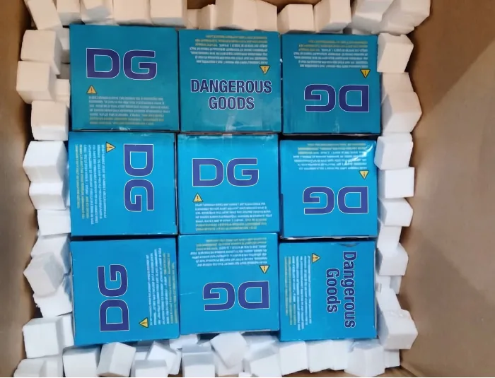 Dangerous goods packed cargo