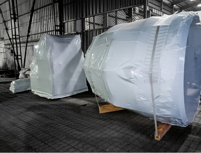 Heat shrink industrial packing