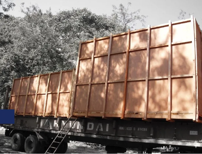 Wooden export box packing